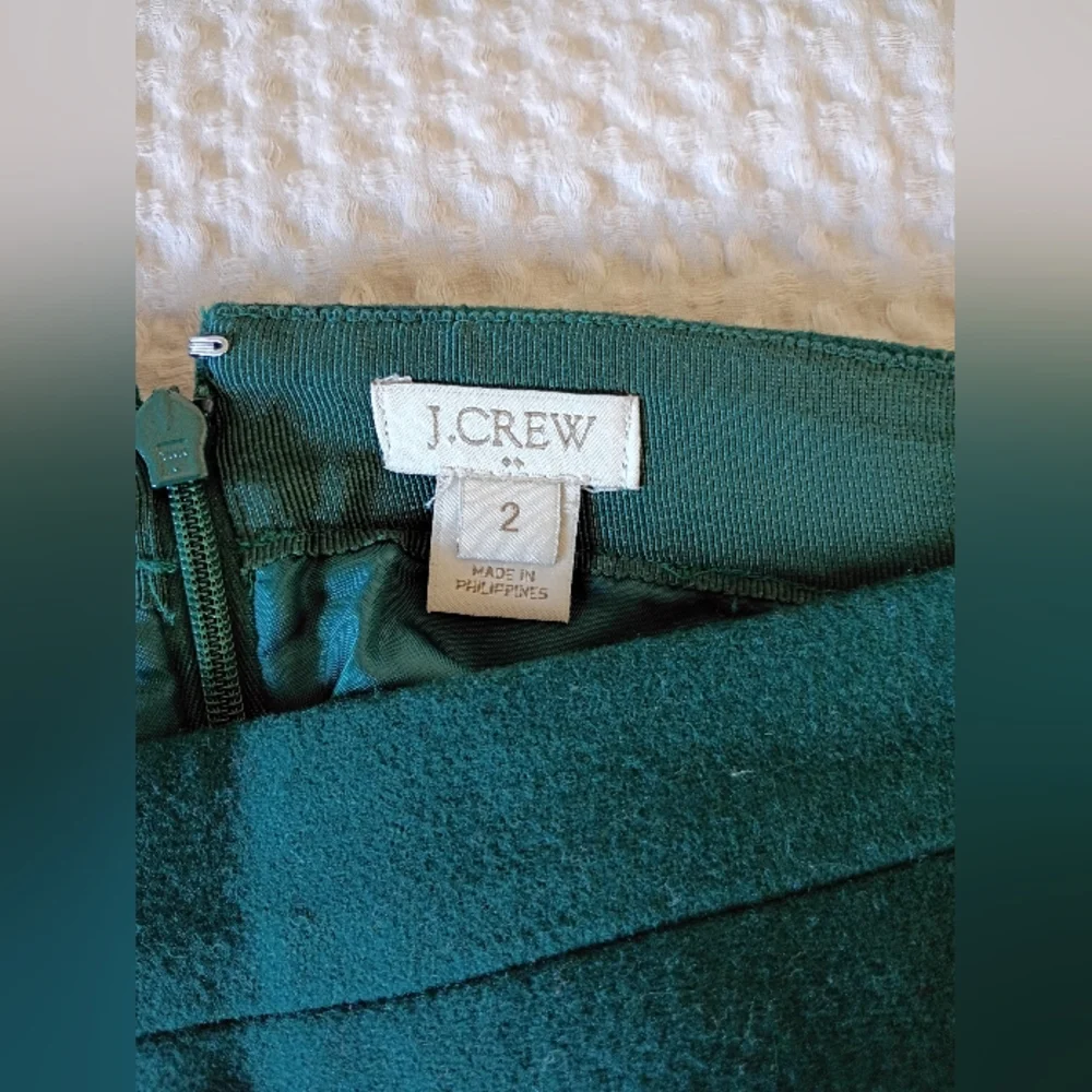 J. Crew Teal Mini Skirt - Picture 3 of 4
